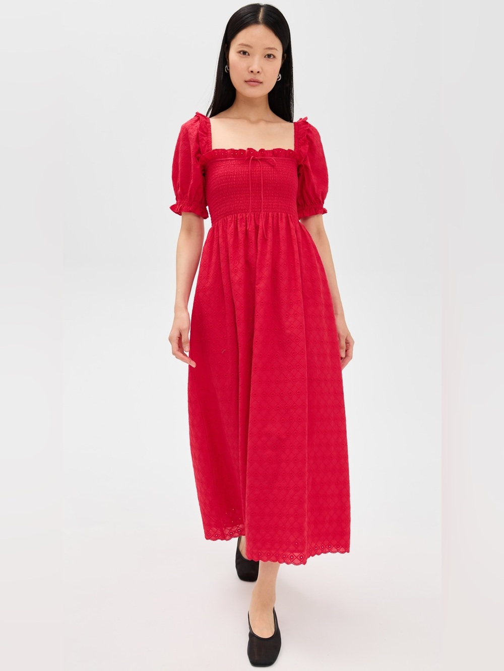 Hill House Home The Scarlett Midi Nap Dress, XS S M